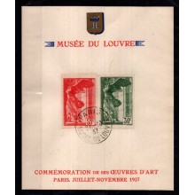 1937 - Frankrig - AFA 349-50 - Frimærke - Stempel.